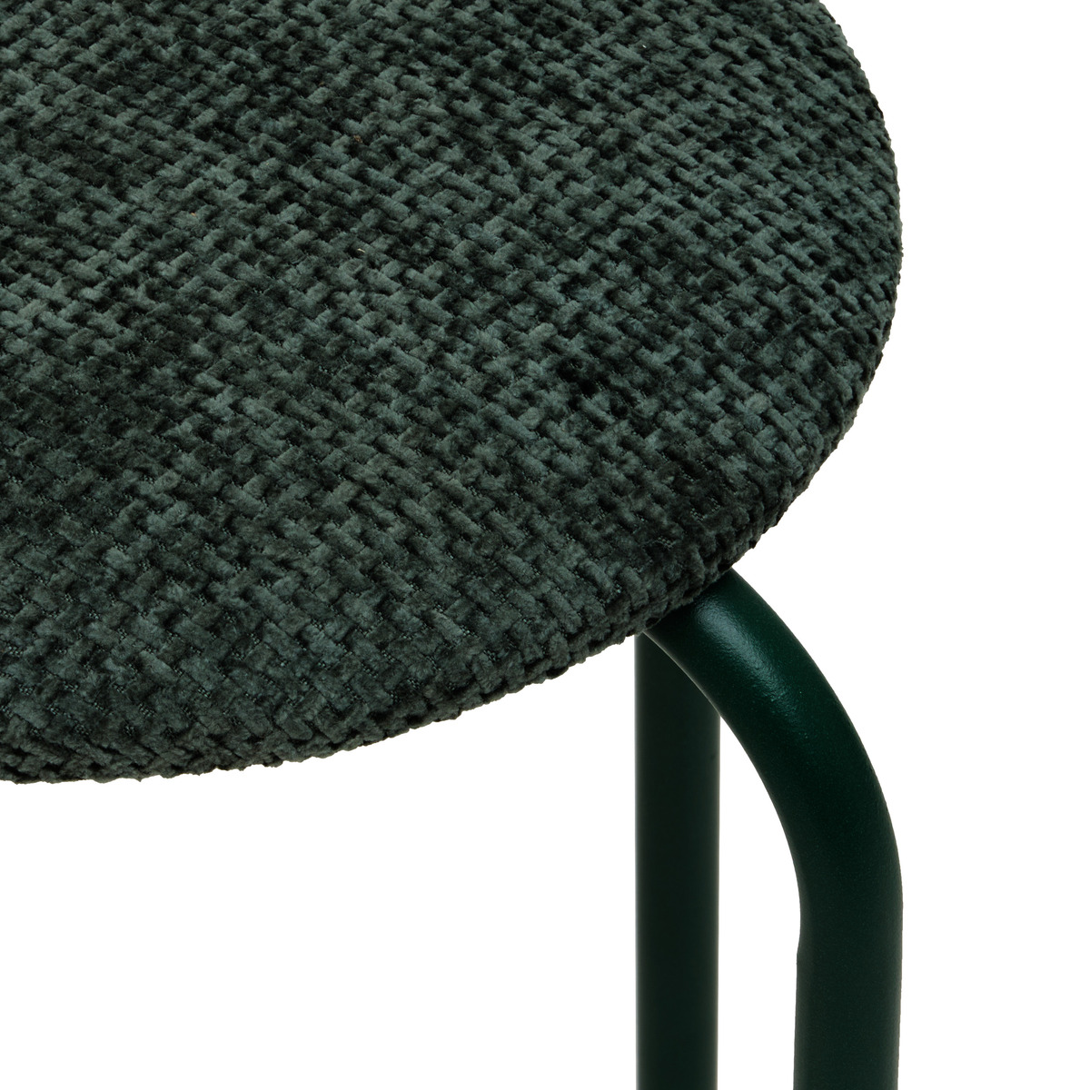 Lot de 2 tabourets empilables, d.38 cm, vert kaki Flexy