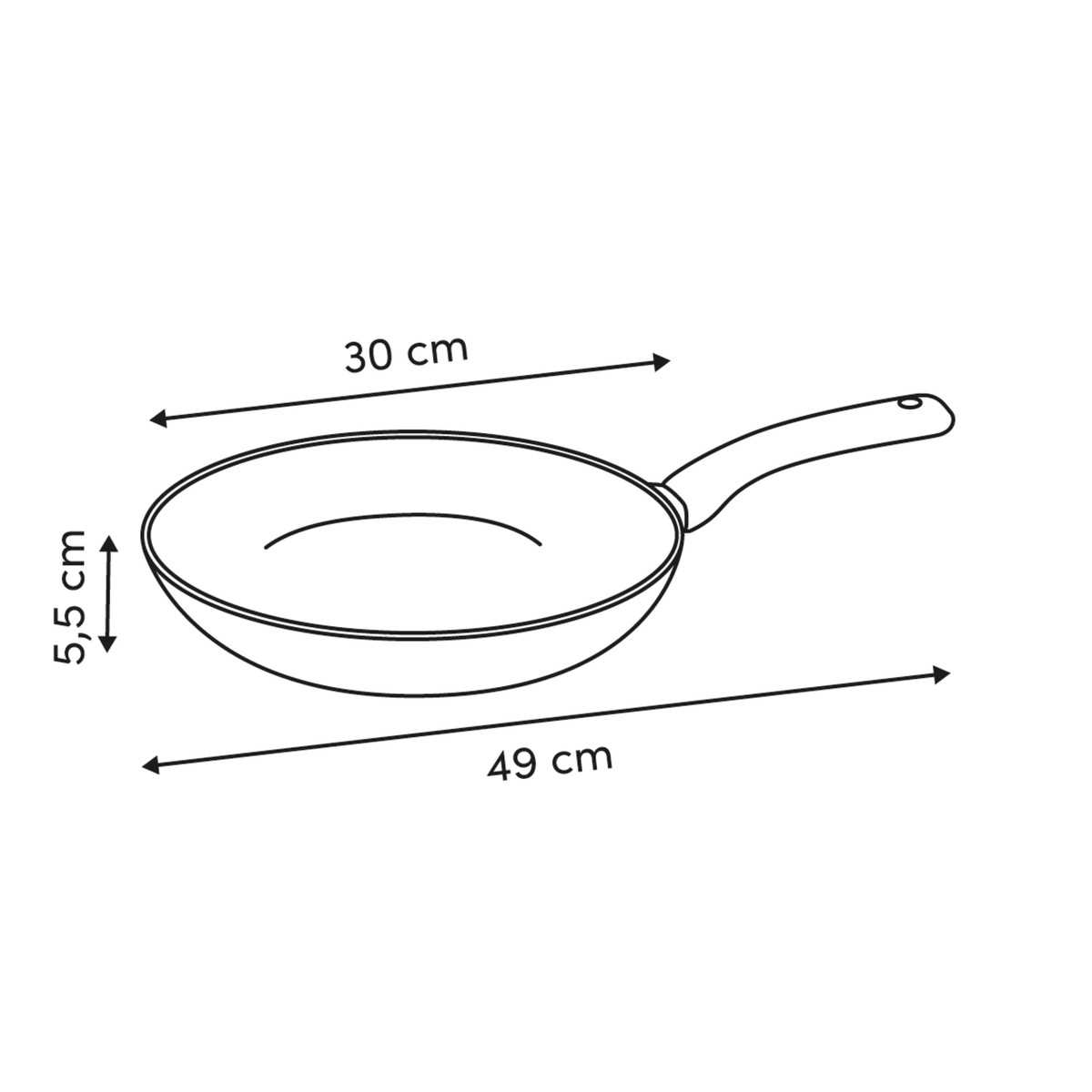 Set de 4 poêles, d.20/24/28/30 cm, aluminium recyclé, rose blush Harmony