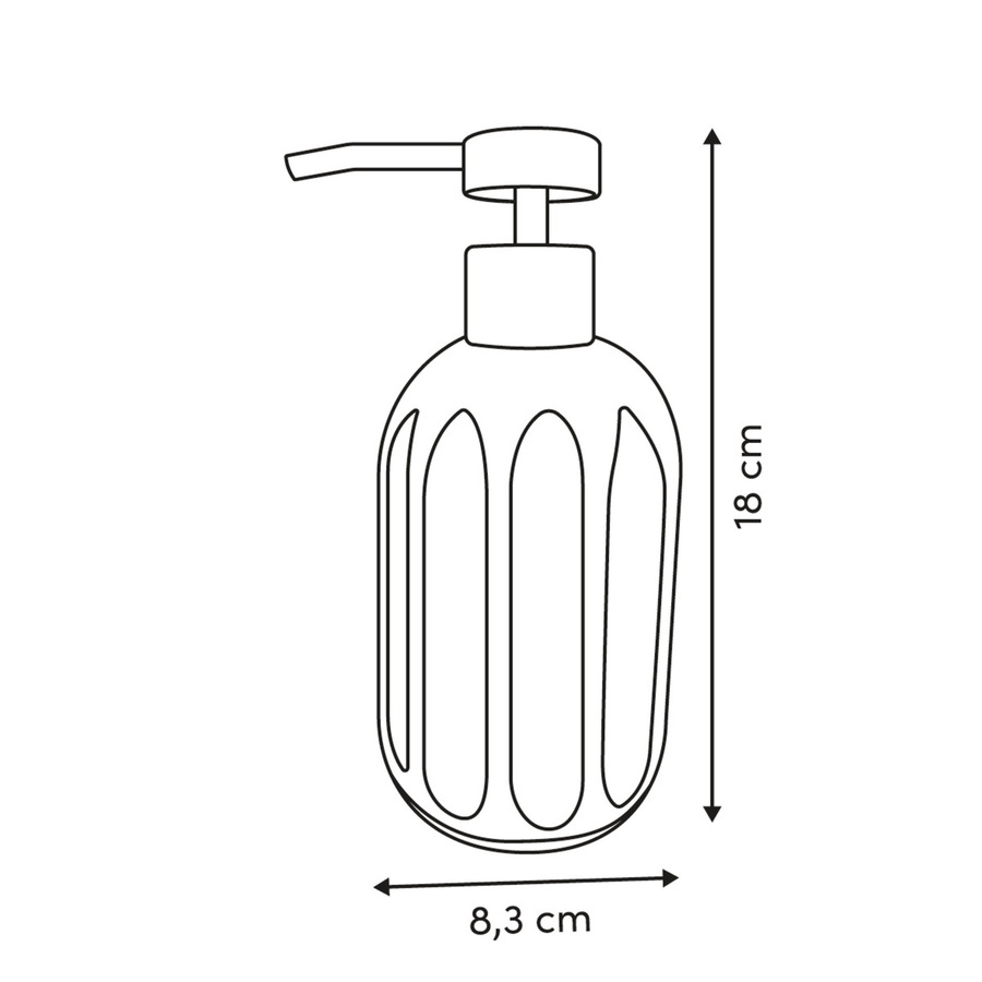 Kit de 3 accessoires de salle de bain, gris Colorama