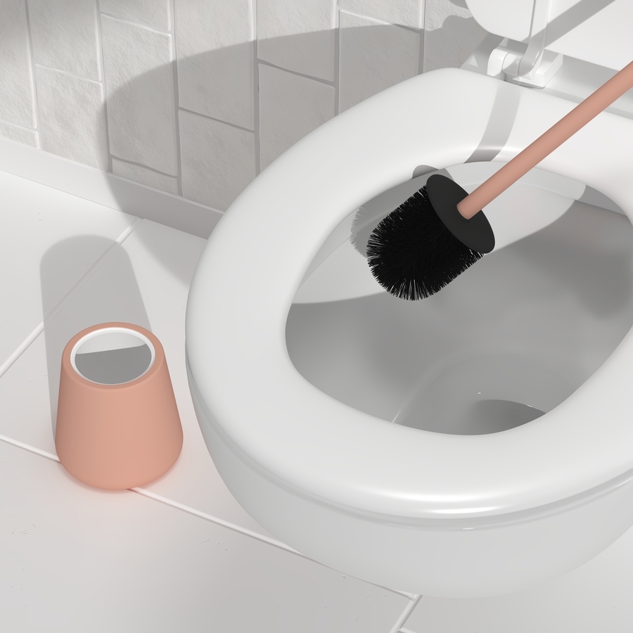 Kit de 2 accessoires pour wc, rose blush Colorama