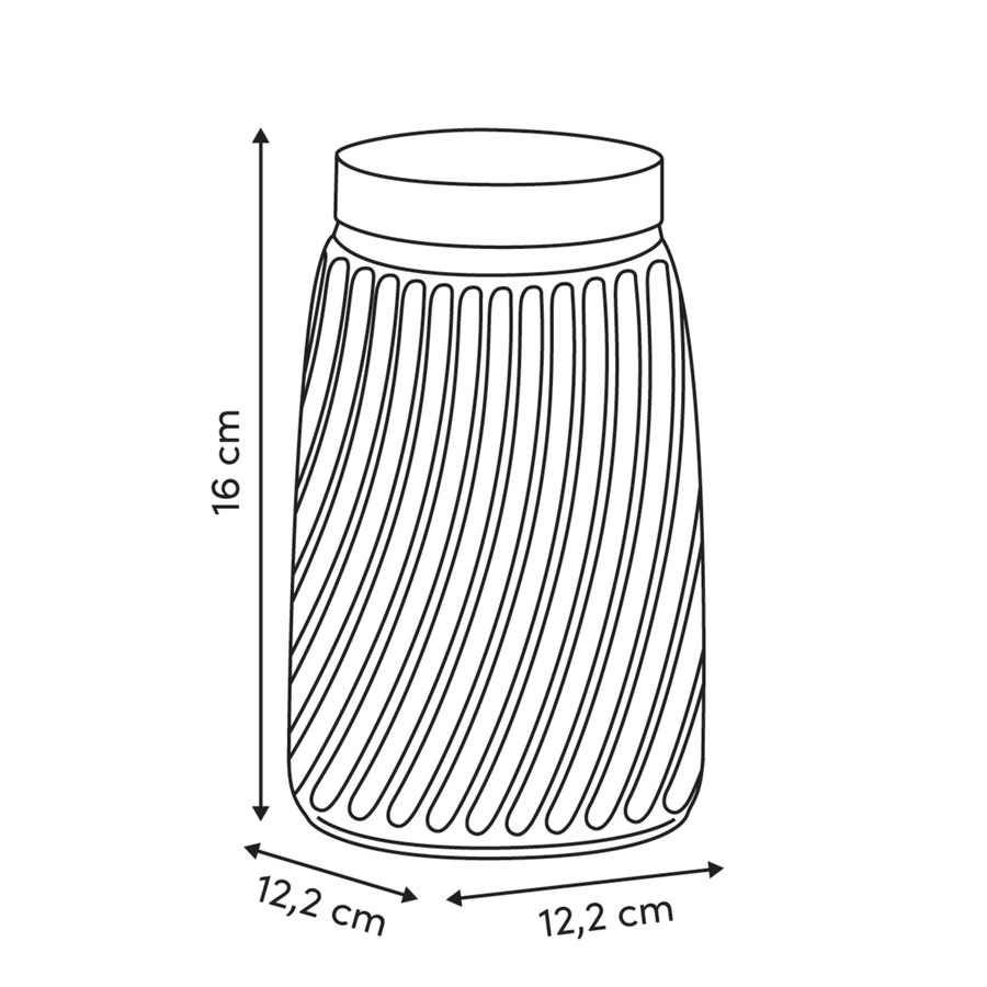 Set de 3 bocaux, 0,9/1,3/1,7l, transparent Striva