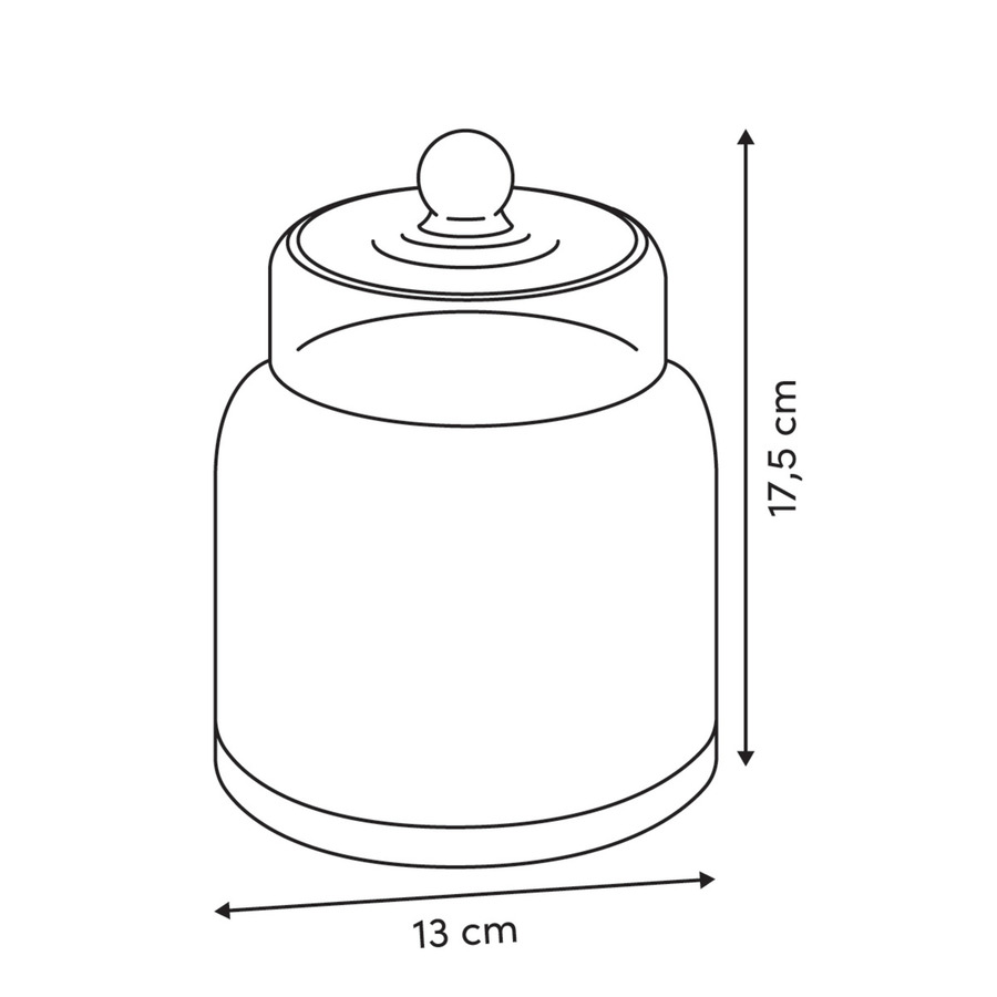 Set de 2 bonbonnières, verre, 1,2/2,2 l Ambroisia