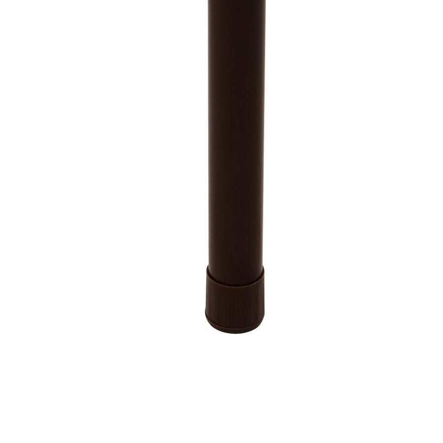 Lot de 2 tabourets empilables, d.38 cm, marron Flexy