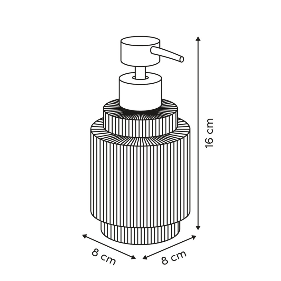 Kit de 5 accessoires de salle de bain, ambre Solis
