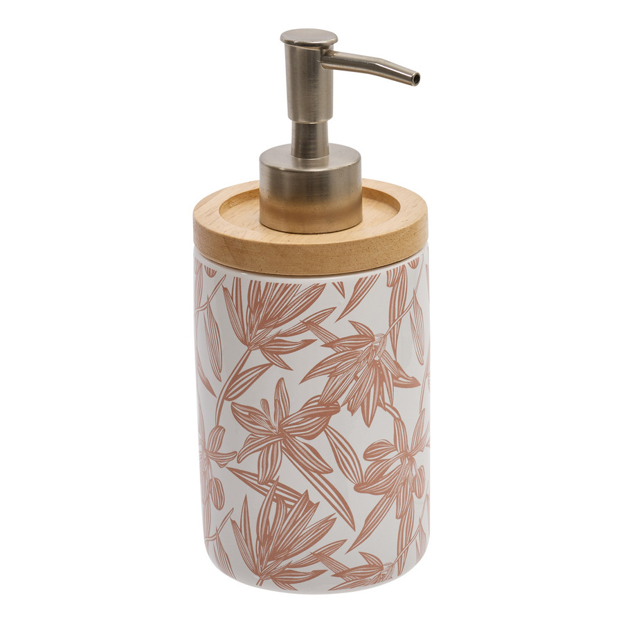 Kit de 6 accessoires de salle de bain, rose Bloom