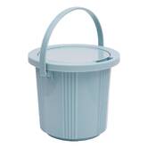 Poub compost plast 10l bleu 