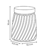 Set de 3 bocaux, 0,9/1,3/1,7l, transparent Striva