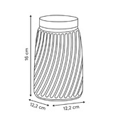 Set de 3 bocaux, 0,9/1,3/1,7l, transparent Striva