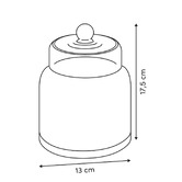Set de 2 bonbonnières, verre, 1,2/2,2 l Ambroisia