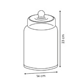 Set de 2 bonbonnières, verre, 1,2/2,2 l Ambroisia