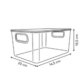 Set de 3 boîtes de rangement, 0,8/3/8 l Lycia