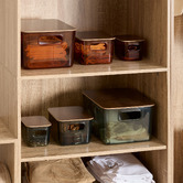 Set de 3 boîtes de rangement, 0,8/3/8 l Lycia