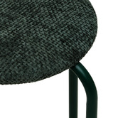 Lot de 2 tabourets empilables, d.38 cm, vert kaki Flexy