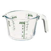 Lot de 2 verres doseurs, verre borosilicate, 50 cl, transparent Essentiels