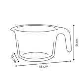 Lot de 2 verres doseurs, verre borosilicate, 50 cl, transparent Essentiels
