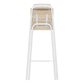 Set chaise de bar pliante et 2 tabourets empilables Flexy