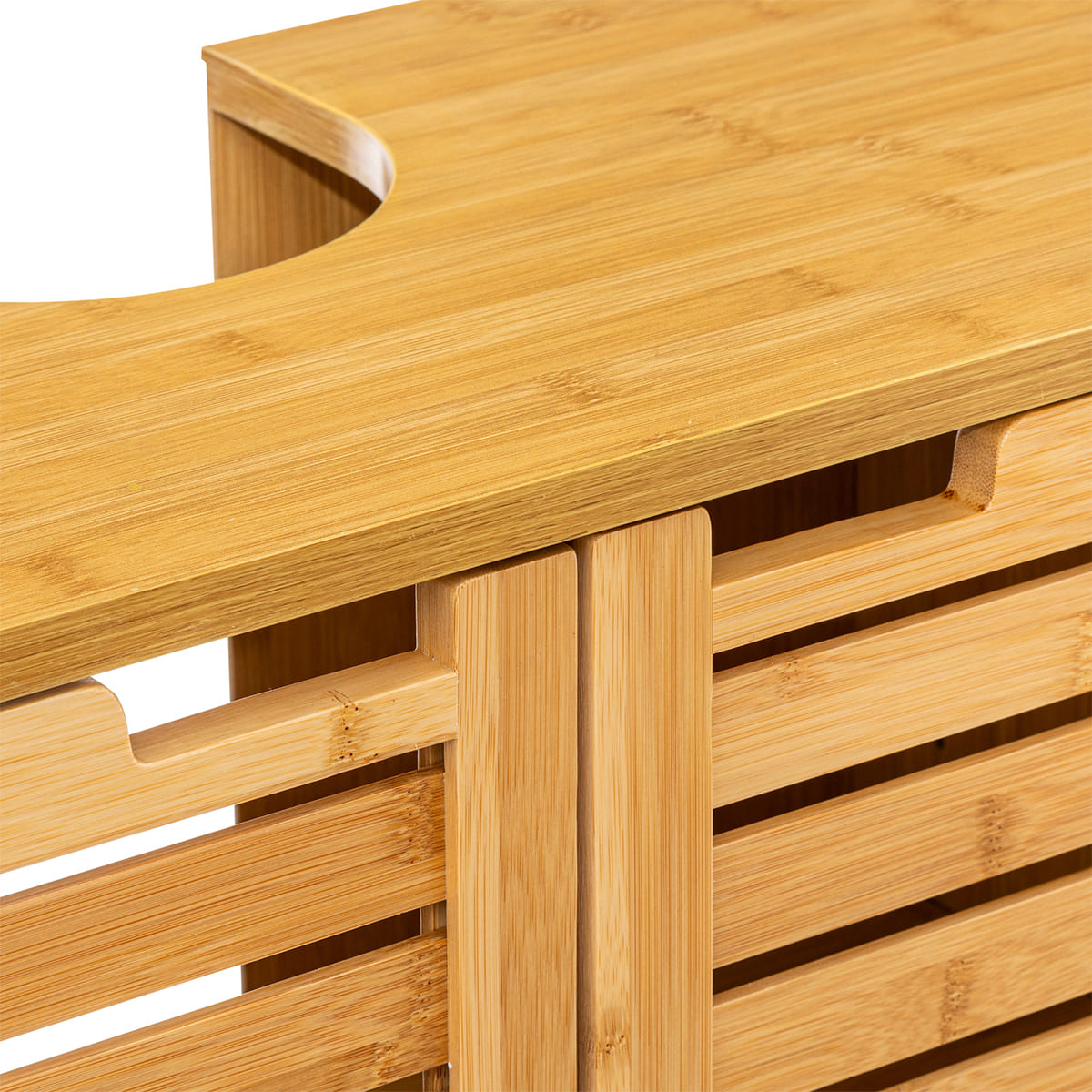 Meuble bas sous lavabo, bambou Sicela