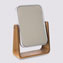 Miroir 16x22 cm bambou, blanc Naturéo
