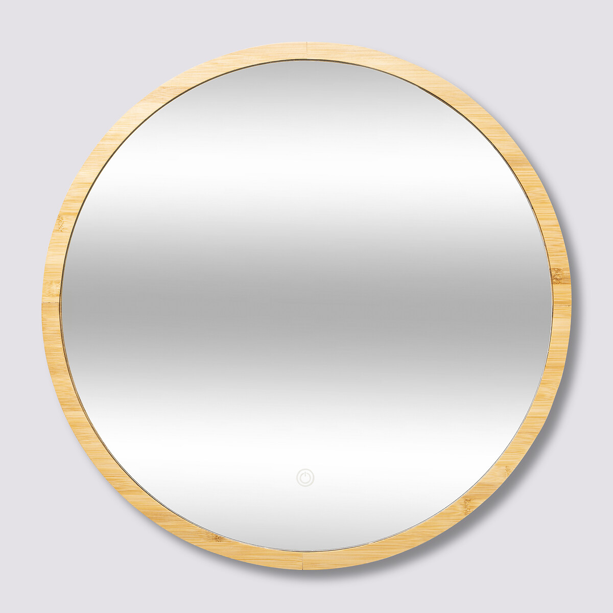 Miroir rond à led 57cm Bambou