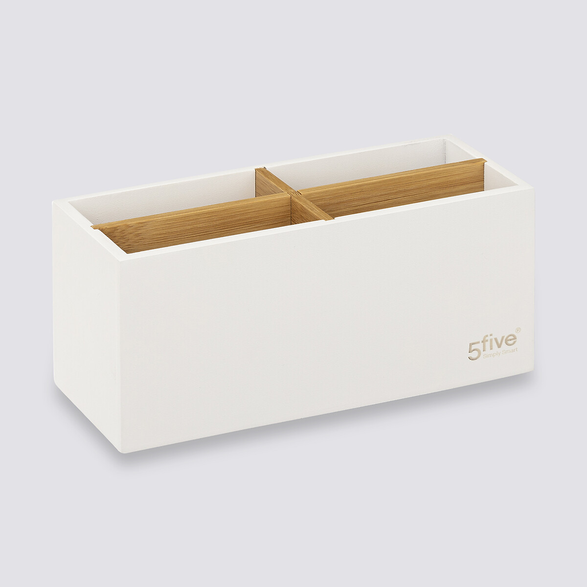 Organiseur 4 compartiments, blanc Naturéo