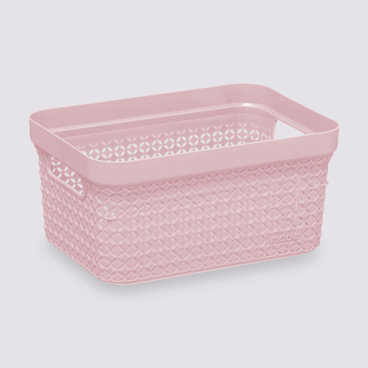 Panier en plastique 17l, rose Scandi