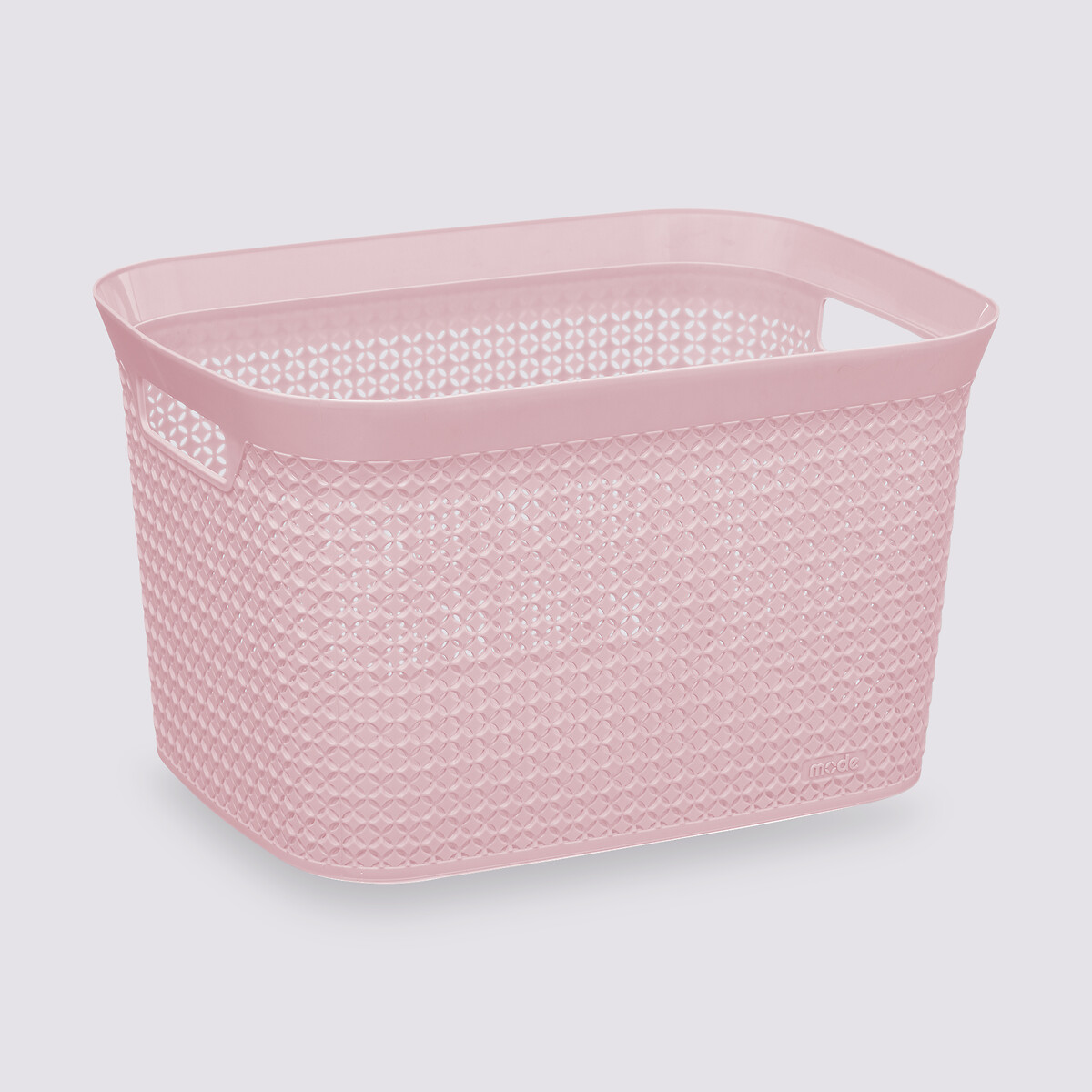 Panier en plastique 25l, rose Scandi