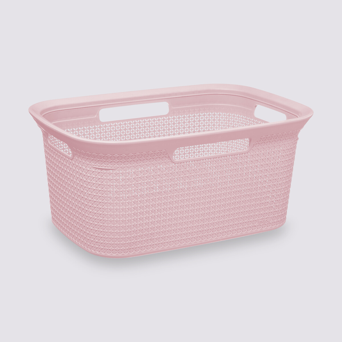 Corbeille à linge 45l, rose Scandi