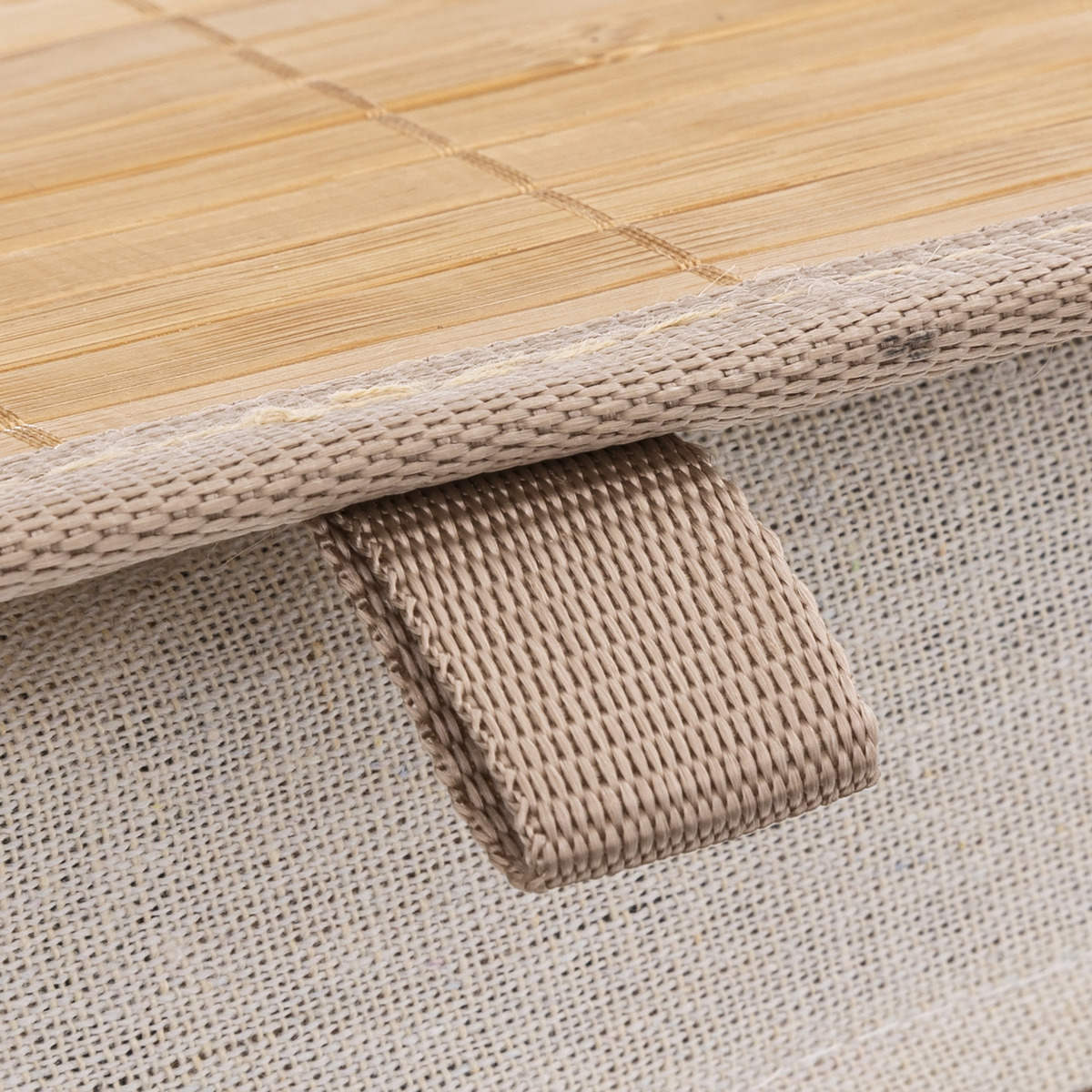 Panier à linge 60l - bambou, noir Blackflora