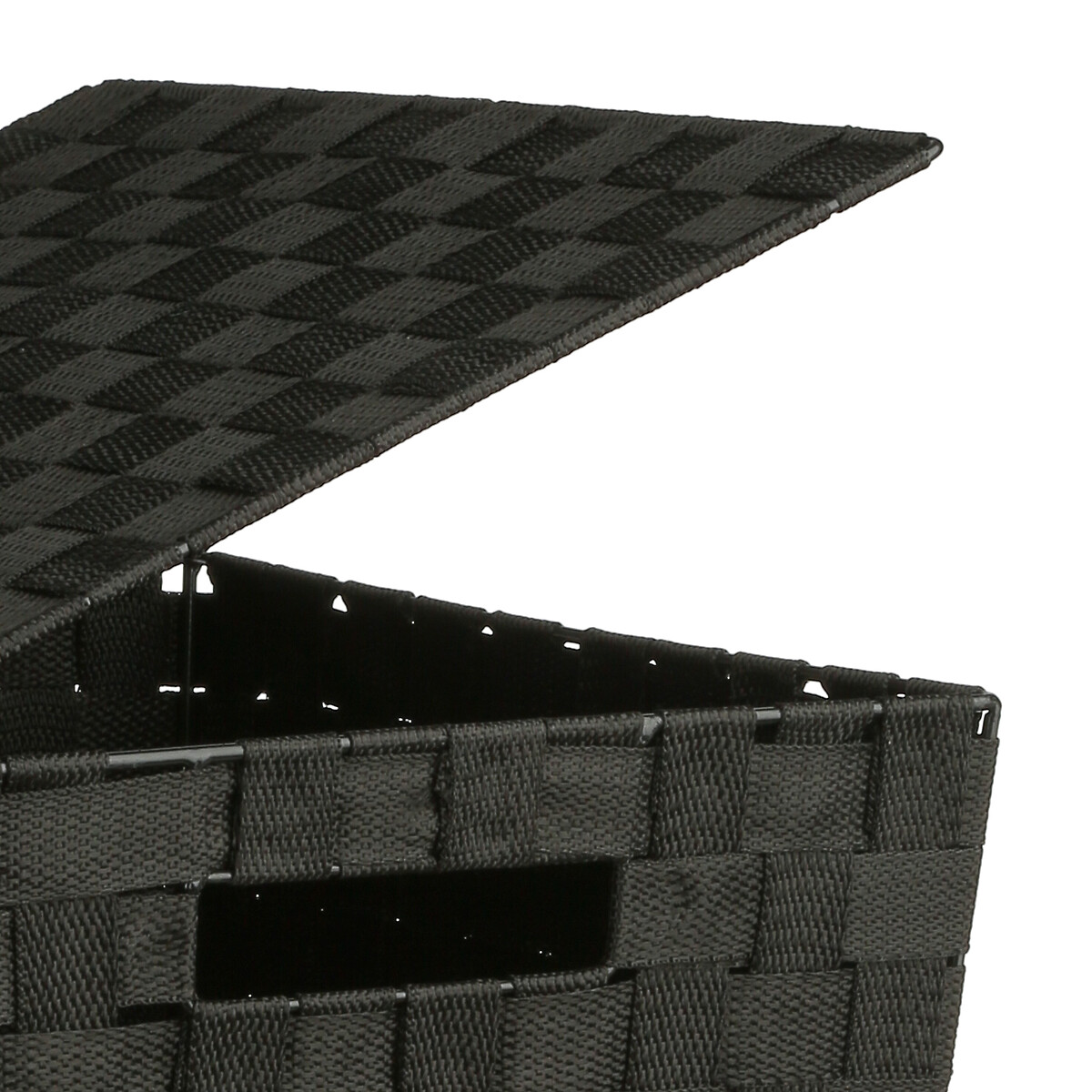 Panier à linge 30l bisauté, noir Lise