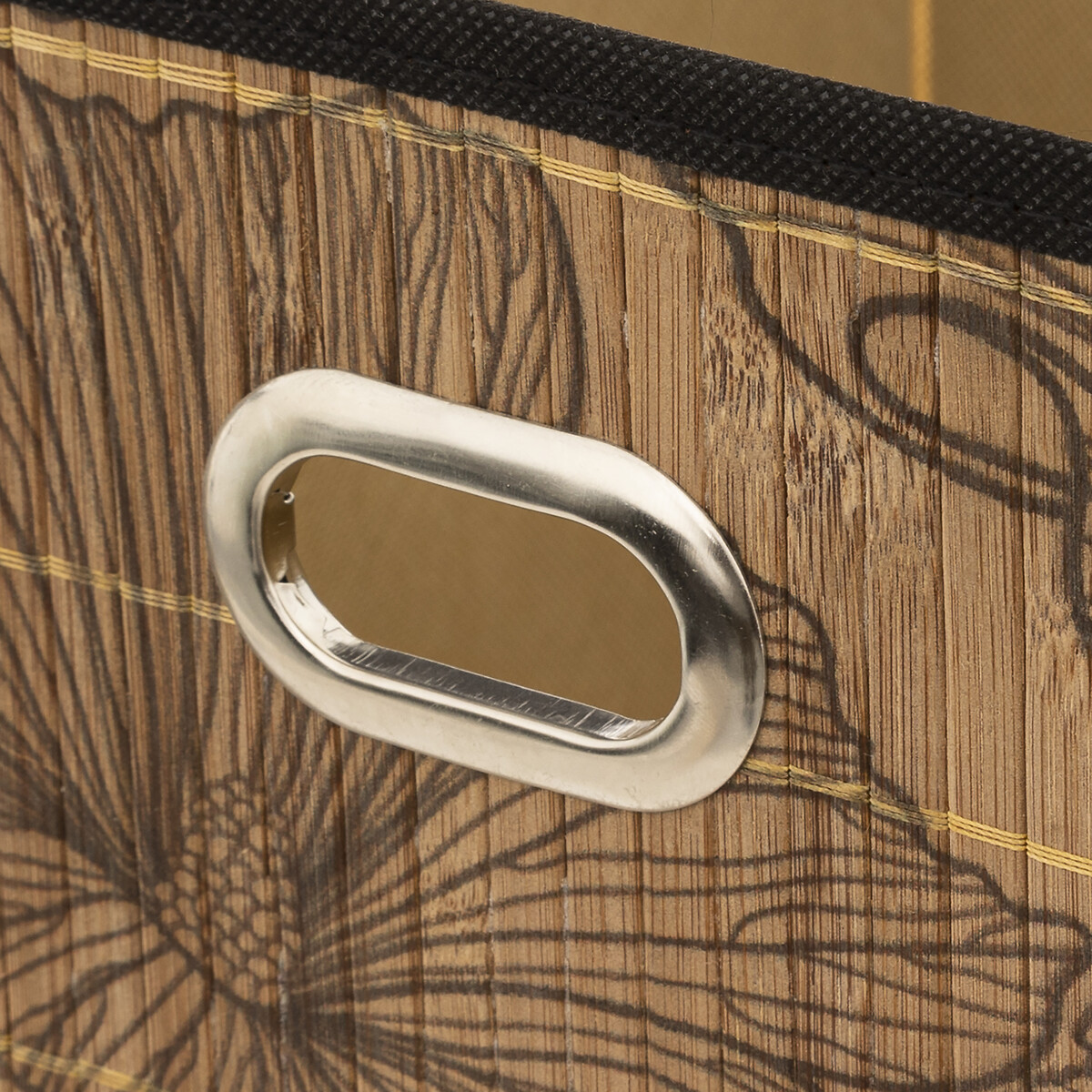 Panier 31x31cm, latte bambou Blackflora