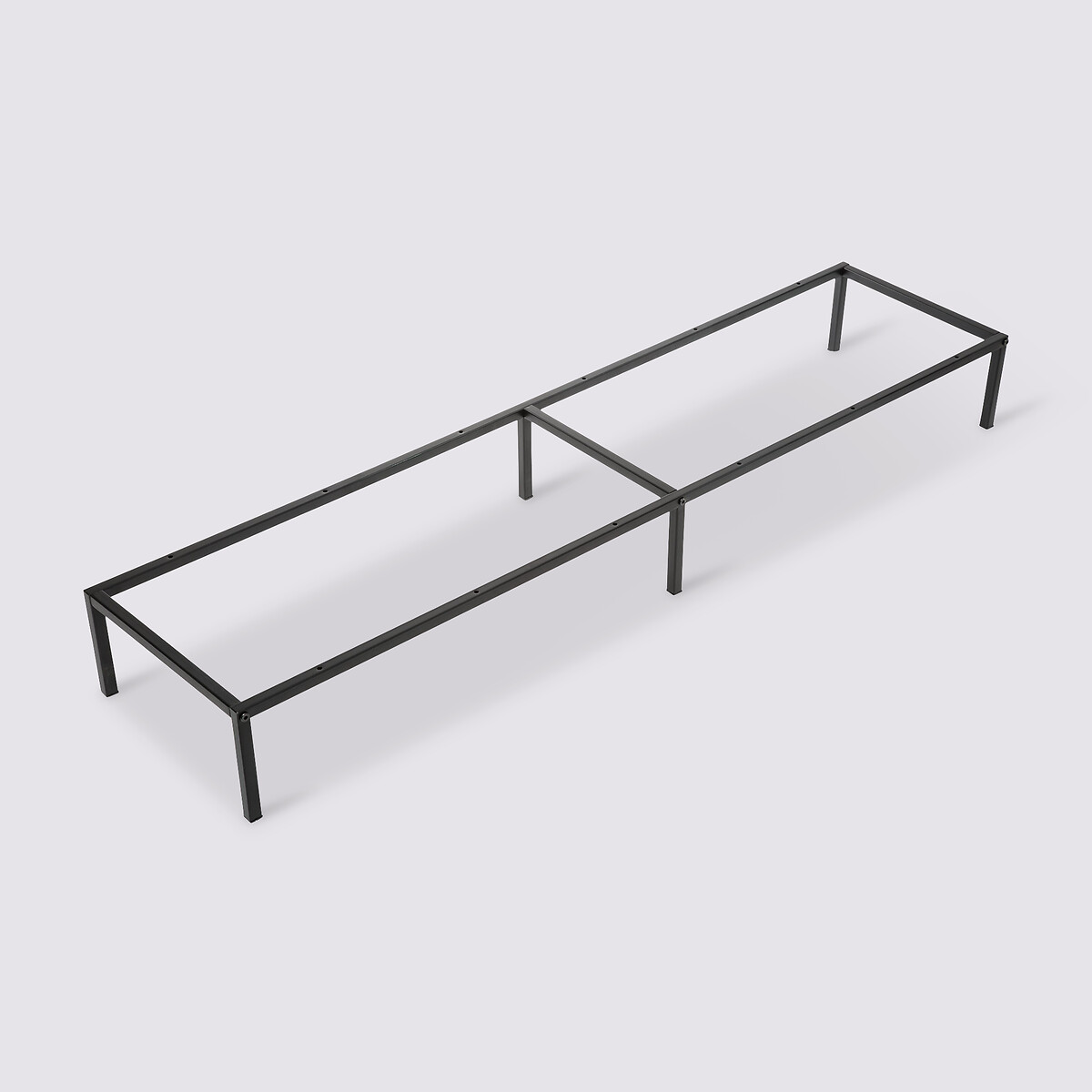 Pieds étagère métal 134x29cm, noir Mix'n modul