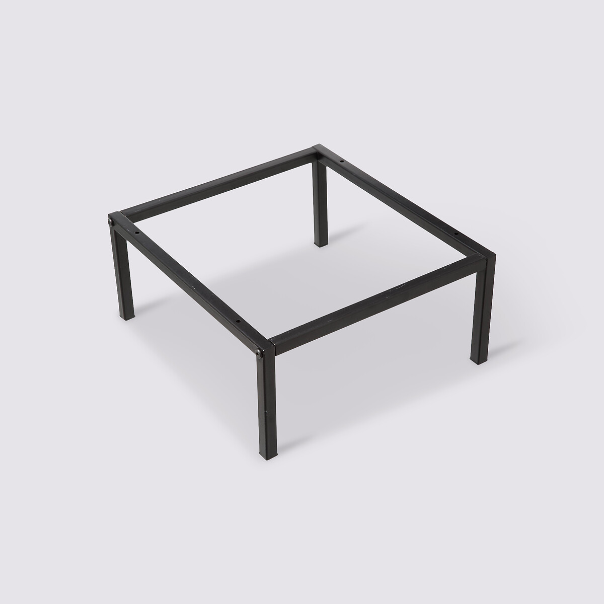 Pieds étagère métal 34x29cm, noir Mix'n modul