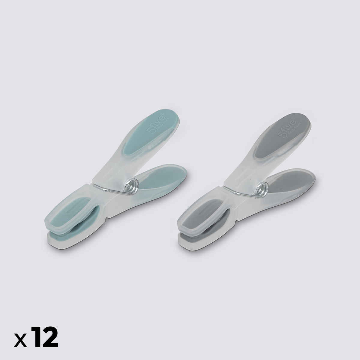 Lot de 24 pinces à linge en plastique Rubber