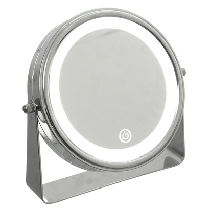 Miroir rond et rotatif à led 19 cm 