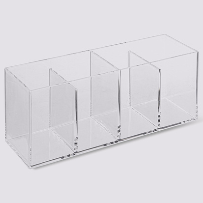 Organiseur 4 compartiments, transparent Selena