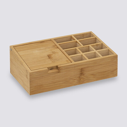 Organiseur miroir 10 compartiments Bambou