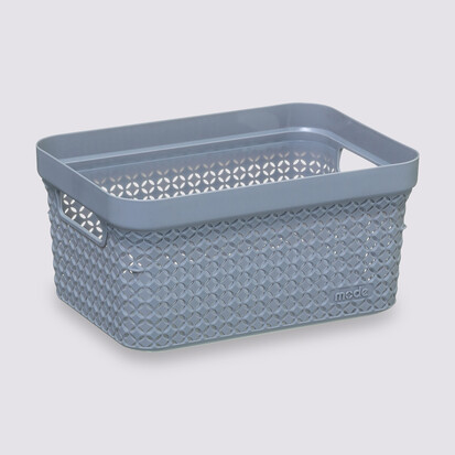Panier en plastique 17l, gris Scandi
