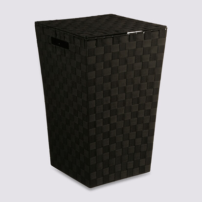 Panier à linge 30l bisauté, noir Lise