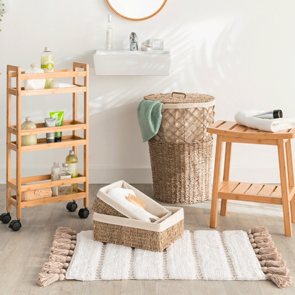 Panier à linge en roseau 15l Vannerie