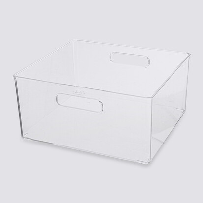 Panier plastique 31x15 cm, transparent Selena