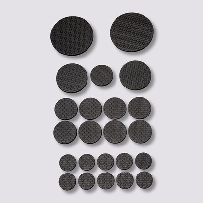 Lot de 50 patins de protection, noir 