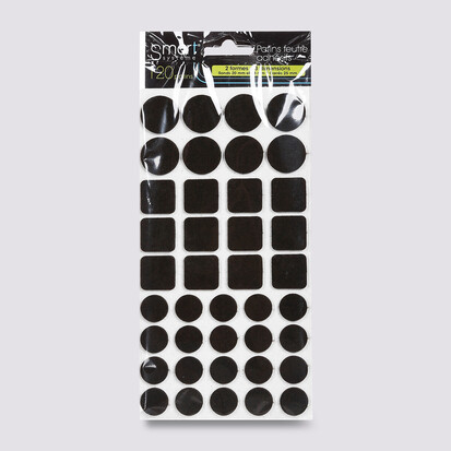 Lot de 120 patins de protection, marron 