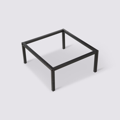 Pieds étagère métal 34x29cm, noir Mix'n modul