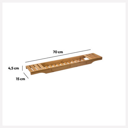 Plateau baignoire 70x15 cm Bambou