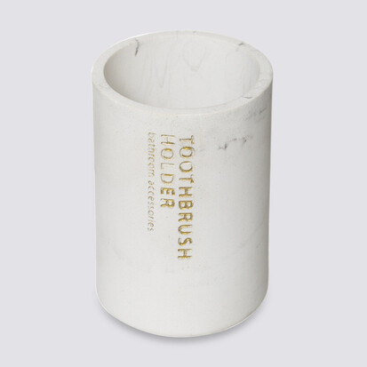 Pot à brosses à dents, blanc Léa