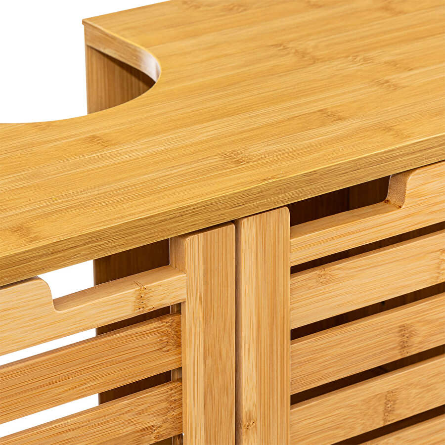 Meuble bas sous lavabo, bambou Sicela