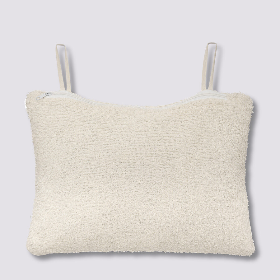 Oreiller de bain coton, fixation ventouse