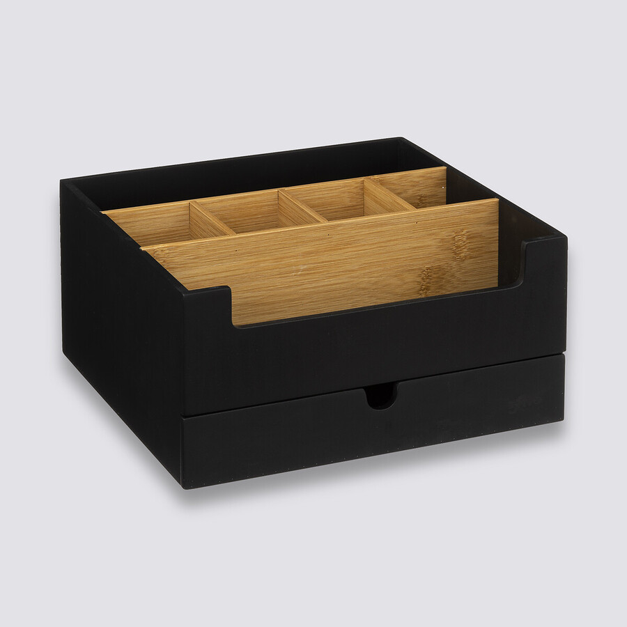 Organiseur 1 tiroir, noir Naturéo