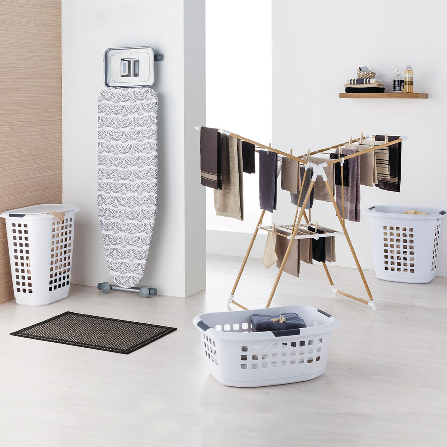 Corbeille à linge 51l, blanc Hugger