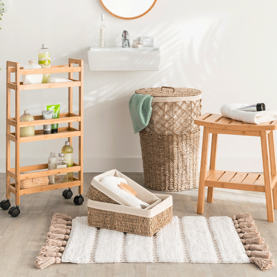 Panier à linge en roseau 15l Vannerie